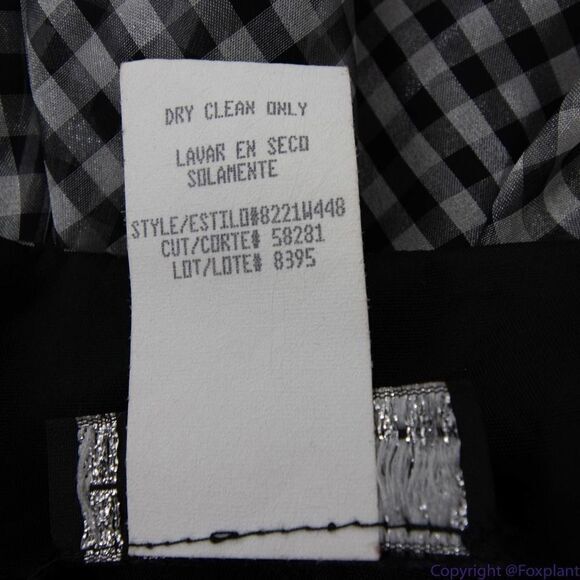 Vintage City Triangles black and white halter fit and flare dress, size 3 - Picture 16 of 16